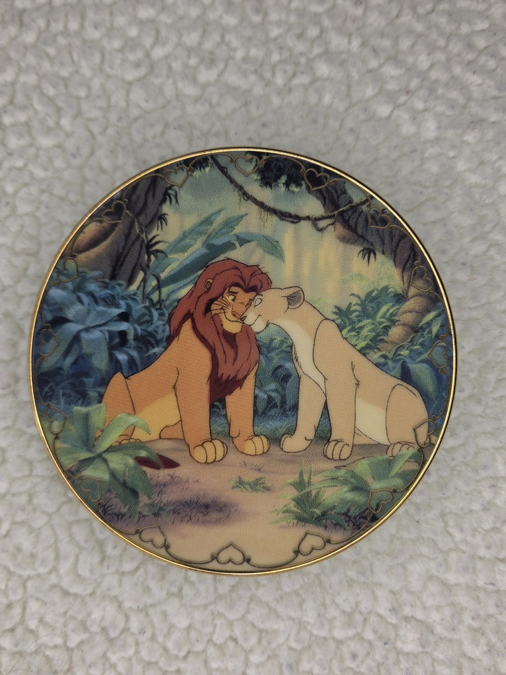 The Lion King Collector Mini Plate - Simba & Nala Disney-Bradford Exchange